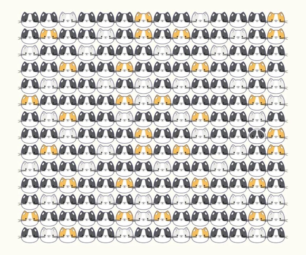 Тренировка мозга: найди панду и предотврати Альцгеймер